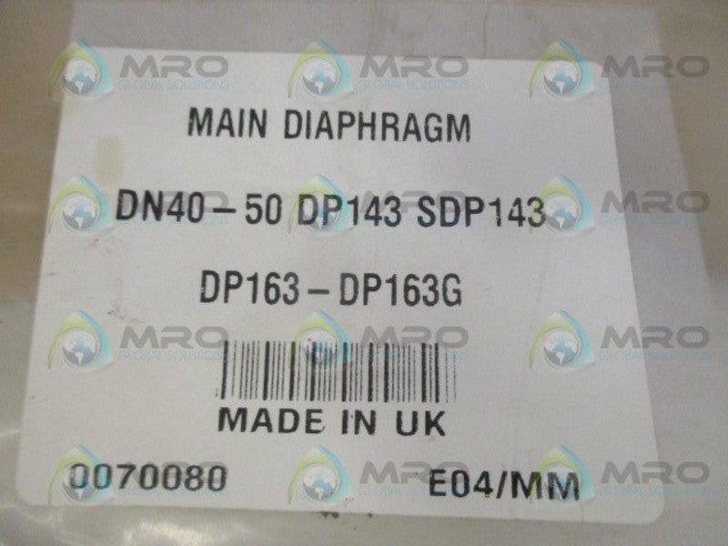 SPIRAX SARCO 0070080 MAIN DIAPHRAGM NSMP