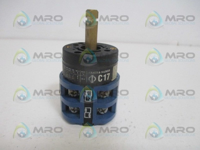 KRAUS + NAIMER C17 ROTARY SWITCH C65160  NSNP