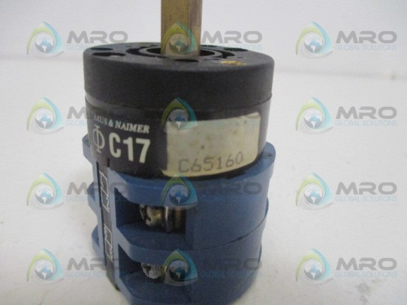 KRAUS + NAIMER C17 ROTARY SWITCH C65160  NSNP