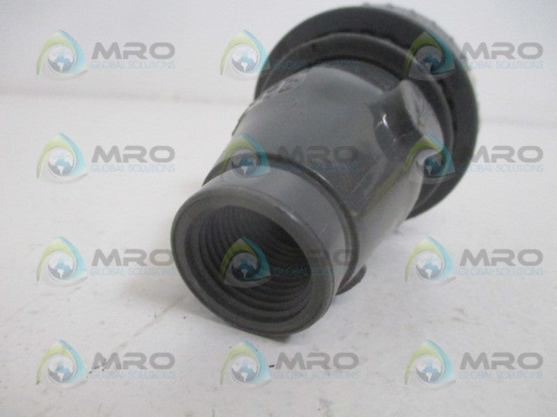 COLONIAL NW16DA20 PVC VALVE WITH STRAINER 1/2" *NEW NO BOX*