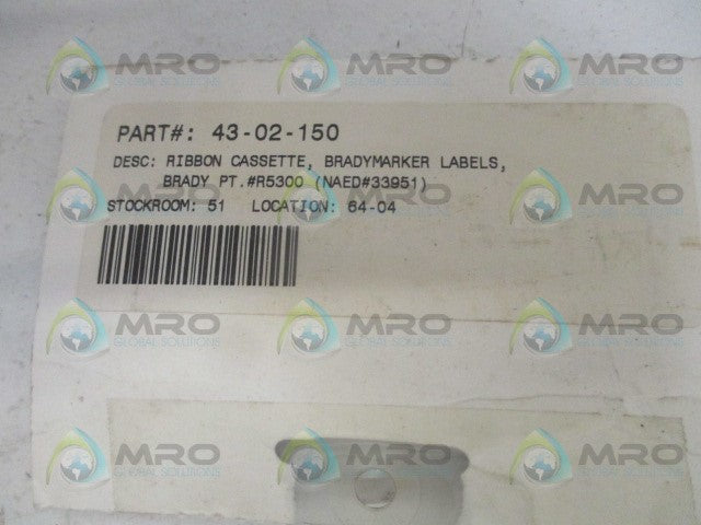 BRADY R5300 RIBBON CASSETTE *NEW IN ORIGINAL PACKAGE*