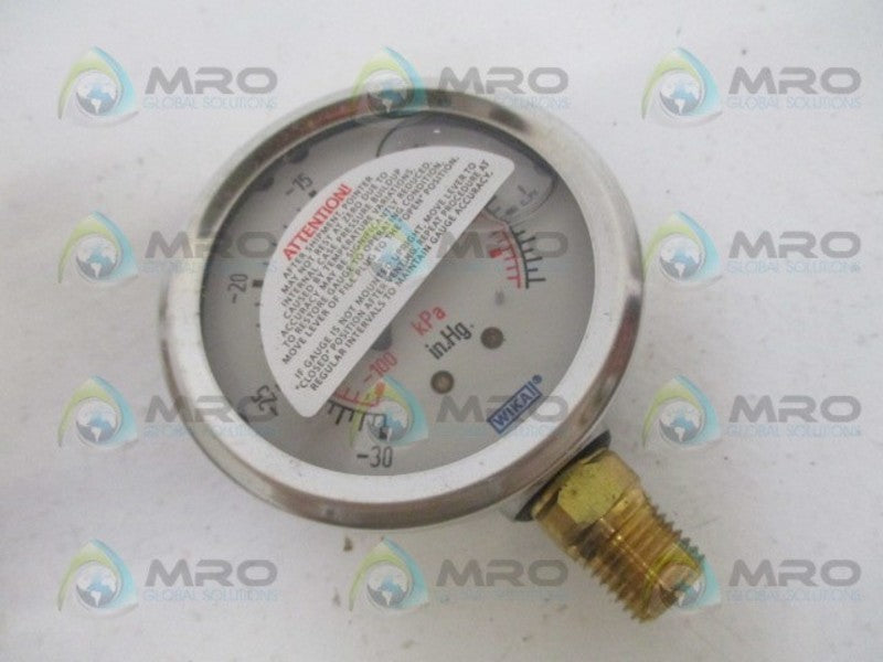 WINTERS PFQ798 PRESSURE GAUGE 30"-0-30PSI *NEW IN BOX*