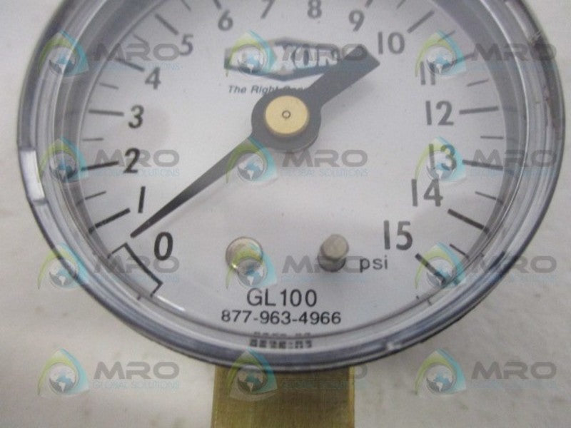 DIXON GL100 PRESSURE GAUEG 0/15PSI *NEW IN BOX*