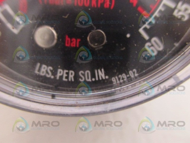 ARO 9129-02 PRESSURE GAUGE 0/60PSI *USED*