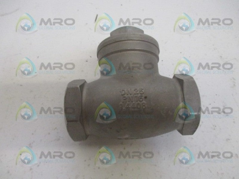 INDUSTRIAL MRO 1.4408 SWING CHECK VALVE 200 WOG *NEW NO BOX*