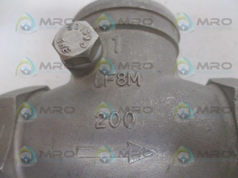 INDUSTRIAL MRO 1.4408 SWING CHECK VALVE 200 WOG *NEW NO BOX*