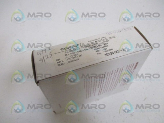 ASHCROFT 35-1009-SWL-02L-30IMV&15#-XGV PRESSURE GAUGE *NEW IN BOX*