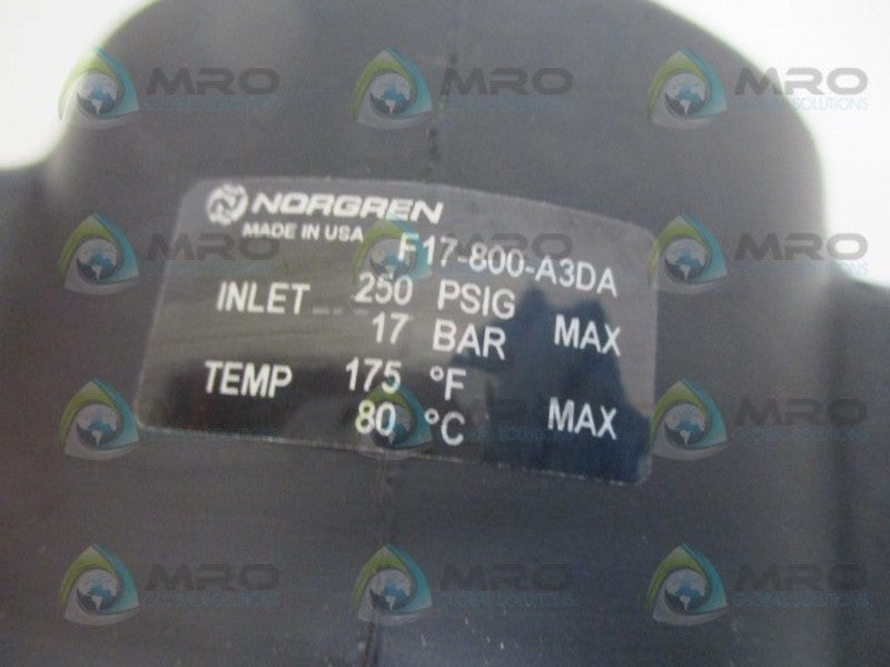 NORGREN F17-800-A3DA FITLER 1" (AS PICTURED) *NEW NO BOX*