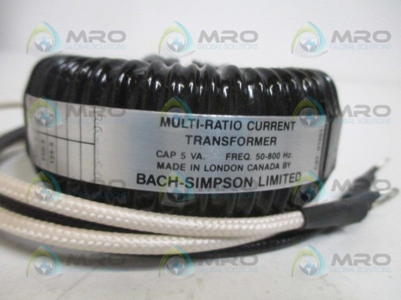 BACH SIMPSON 01301 MULTI-RATIO CURRENT TRANSFORMER *NEW IN BOX*