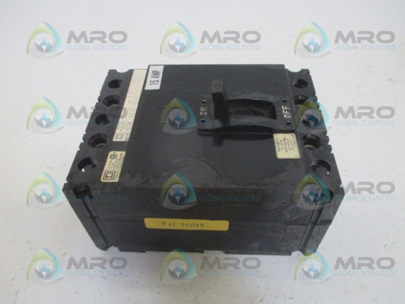 SQUARE D FAL36015 CIRCUIT BREAKER 15A *NEW NO BOX*