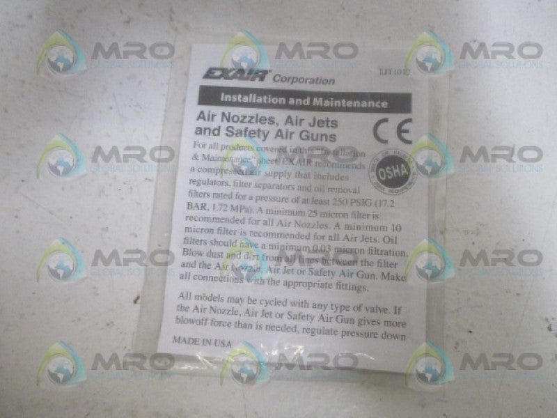 EXAIR 1109SS PICO AIR NOZZLE *NEW IN FACTORY BAG*