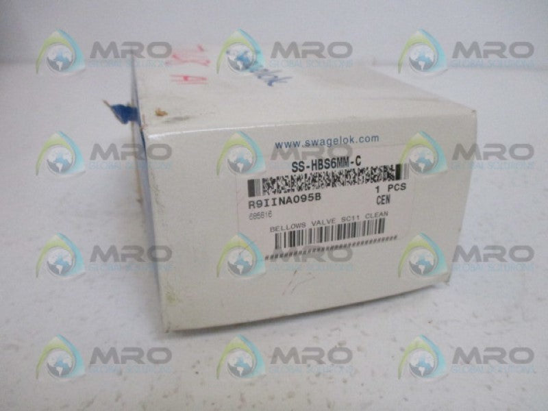 SWAGELOK SS-HBS6MM-C HIGH PRESSURE SEALED VALVE *NEW IN BOX*
