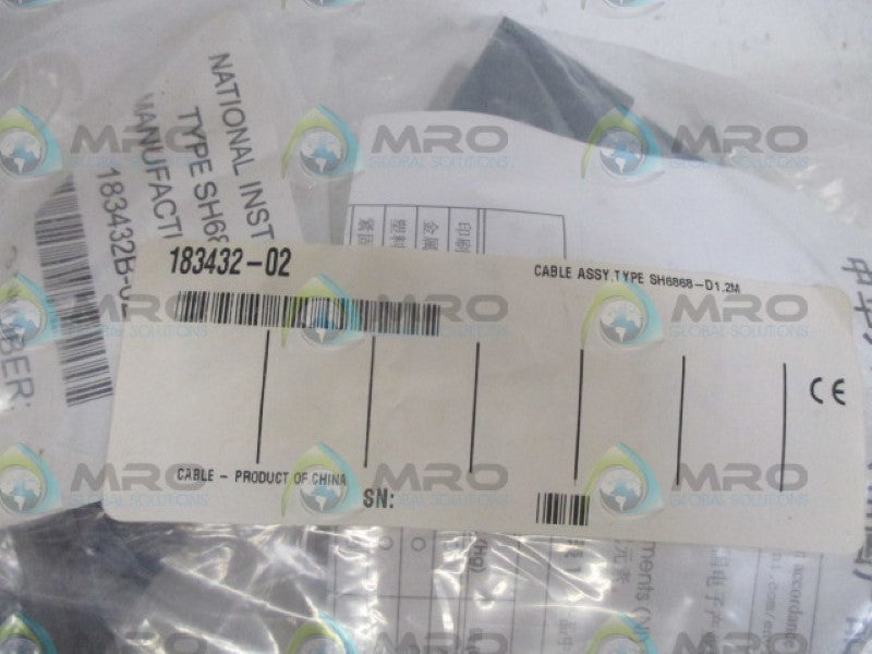 NATIONAL INSTRUMENTS 183432B-02 CABLE *NEW IN FACTORY BAG*