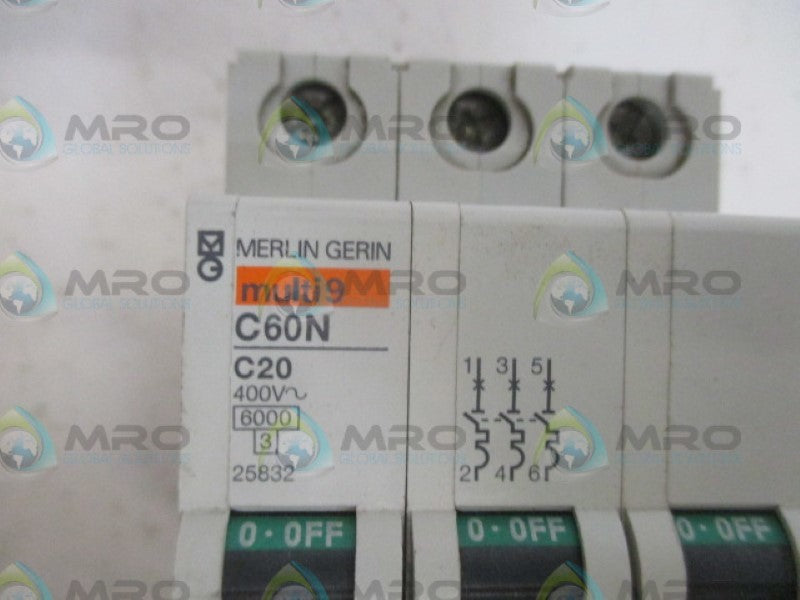 MERLIN GERIN 25832 CIRCUIT BREAKER 60A *NEW NO BOX*