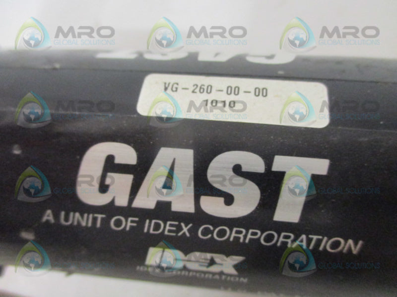 GAST VG-260-00-00 VACUUM PUMP *USED*