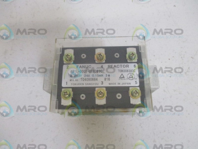 FANUC A81L-0001-0083#3C REACTOR 24A 253VAC *NEW NO BOX*