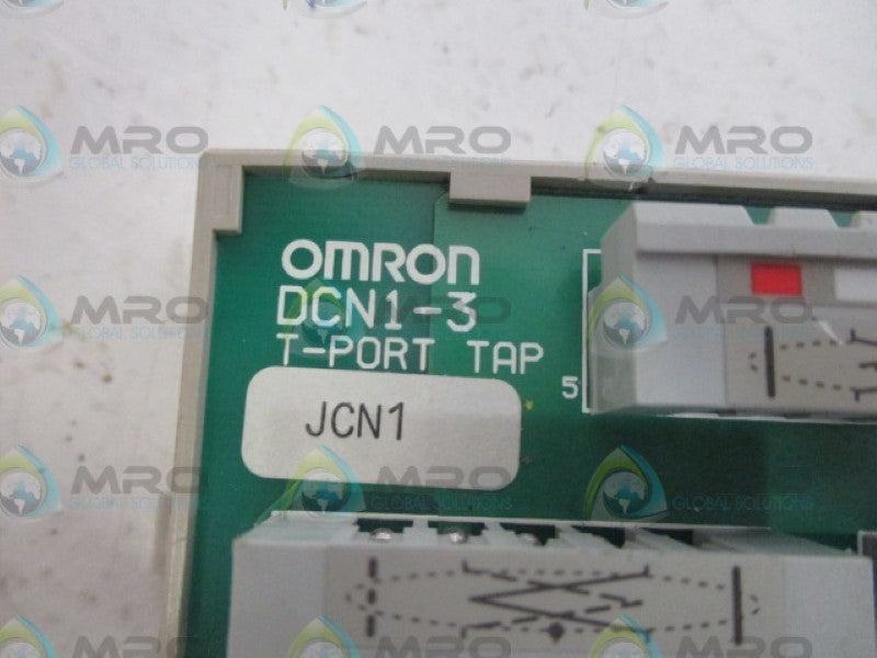 OMRON DCN1-3 T-PORT TAP BRANCH CONNECTOR  *USED*