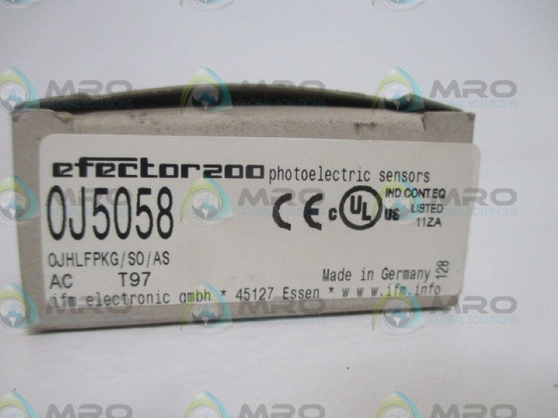 IFM EFECTOR 0J5058  0JHLFPKG/S0/AS NSMP