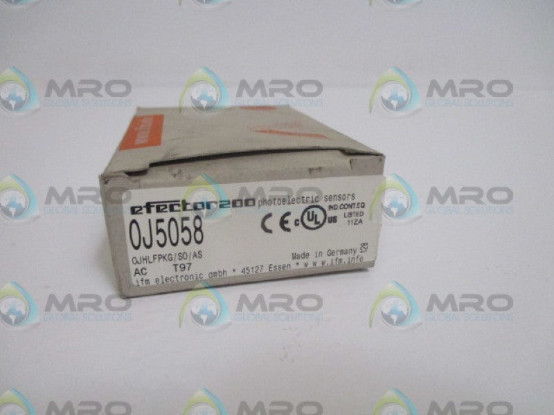 IFM EFECTOR 0J5058  0JHLFPKG/S0/AS NSMP