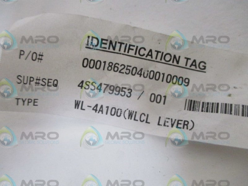 INDUSTRIAL MRO WL-4A100 LEVER *NEW NO BOX*
