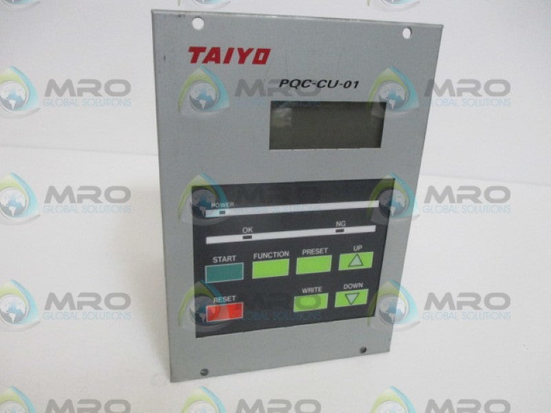 TAIYO PQC-CU-01 PRESS FIT QUALITY CONTROL SYSTEMS *USED*