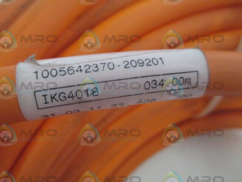 INDUSTRIAL MRO IKG4018 CABLE 1005642370-209201 34M *USED*