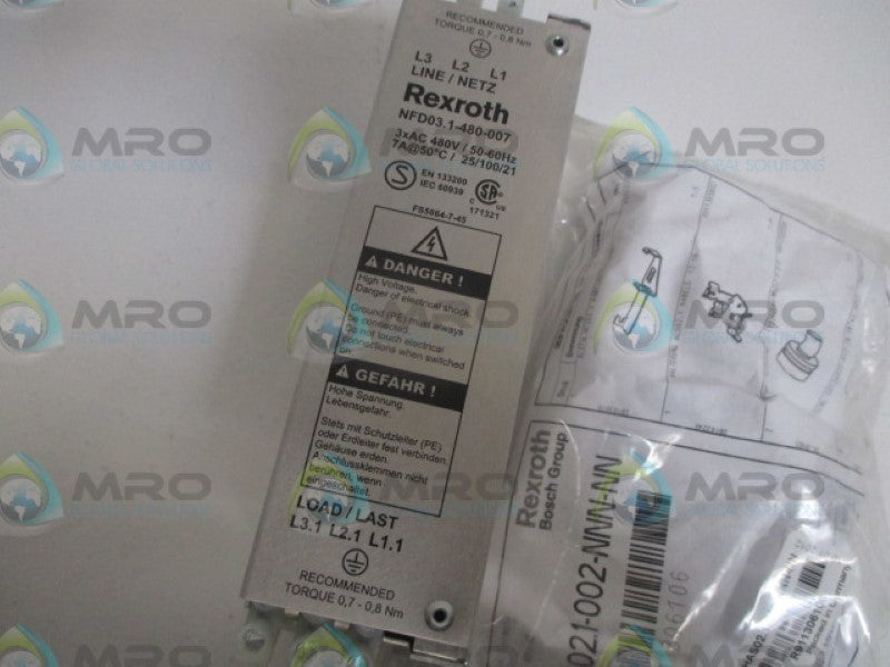 REXROTH NFD03.1-480-007 *NEW NO BOX*
