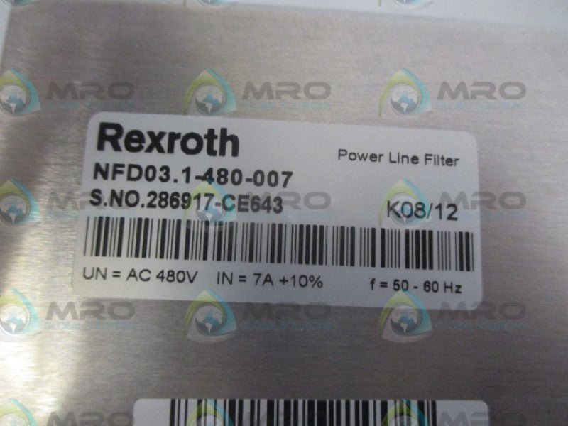 REXROTH NFD03.1-480-007 *NEW NO BOX*