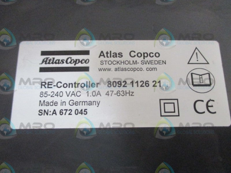 ATLAS COPCO 8092112621 RE-CONTROLLER *USED*