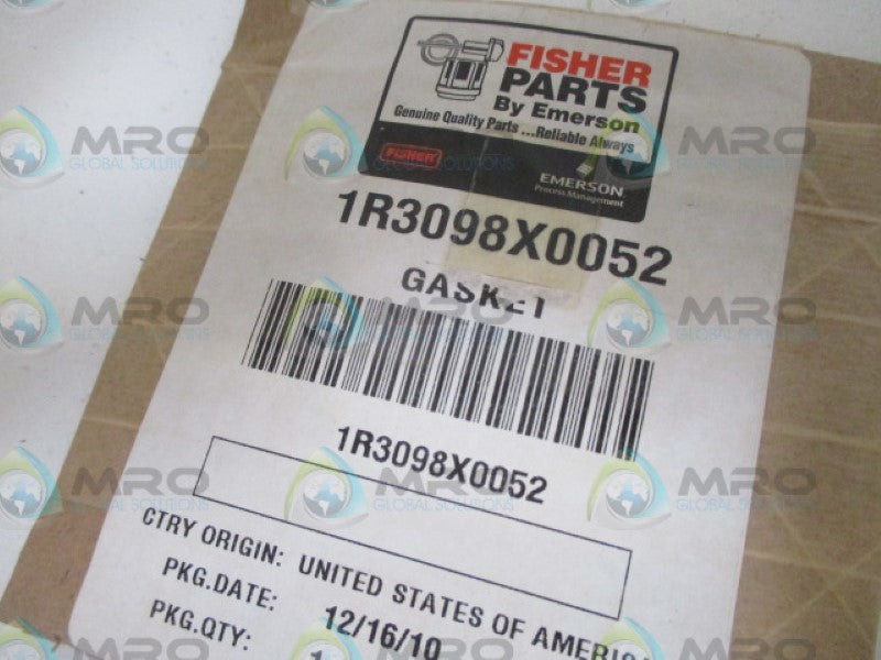 FISHER 1R3098X0052 GASKET *NEW IN ORIGINAL PACKAGE*