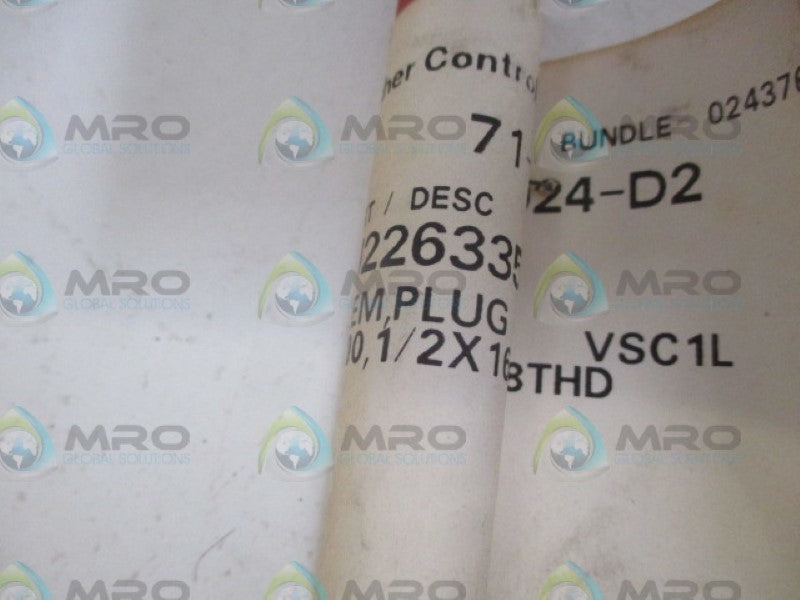 FISHER 1U226335162 PLUG STEM *NEW IN ORIGINAL PACKAGE*