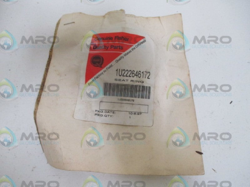 FISHER 1U222646172 SEAT RING *NEW IN ORIGINAL PACKAGE*