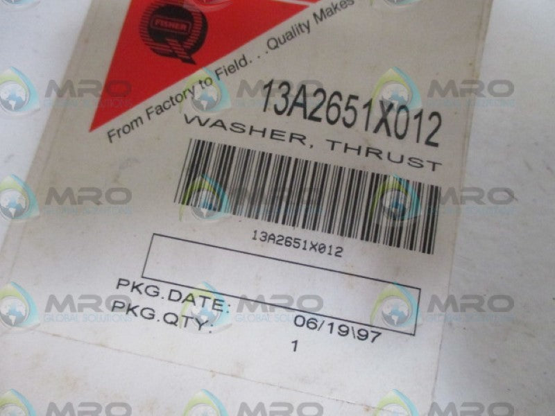 FISHER 13A2651X012 THRUST WASHER * NEW IN ORIGINAL PACKAGE *