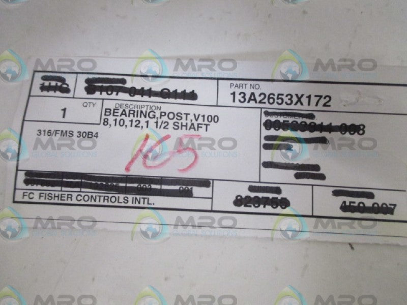 FISHER 13A2653X172 BEARING POST *NEW NO BOX*
