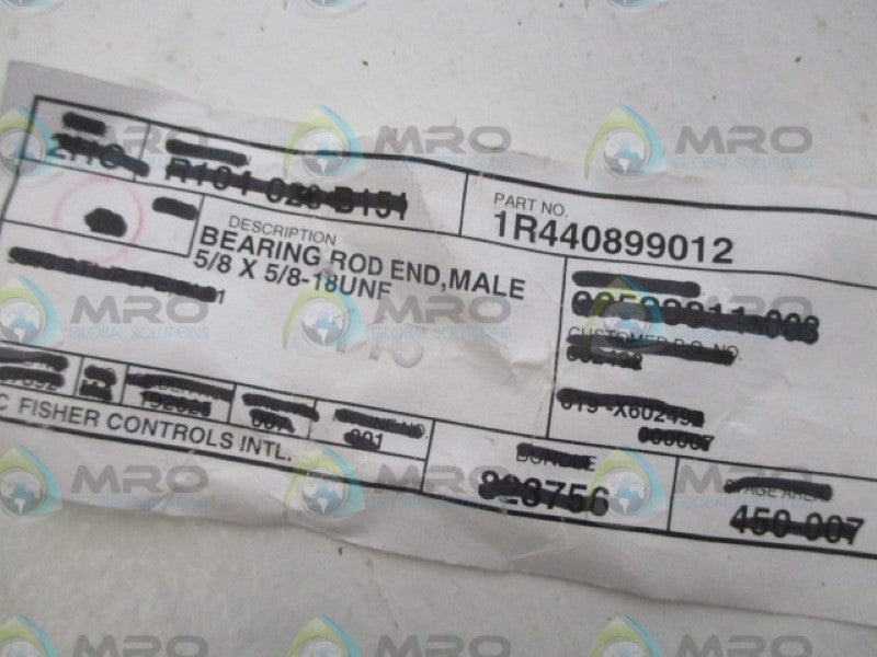 FISHER 1R440899012 MALE BEARING ROD END *NEW NO BOX*
