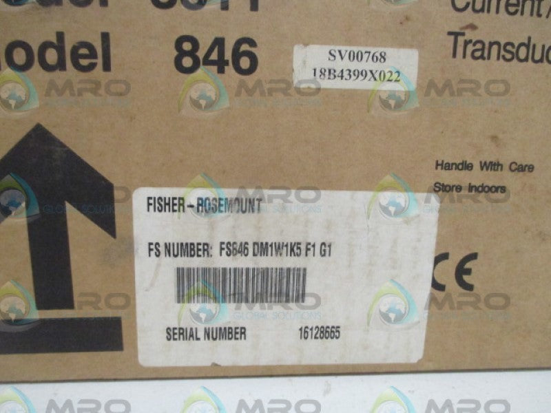 FISHER FS846DM1W1K5 PRESSURE TRANSDUCER *NEW IN BOX*