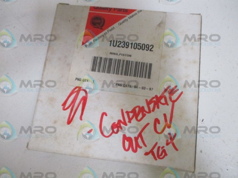 FISHER 1U239105092 PISTON RING *NEW IN BOX*