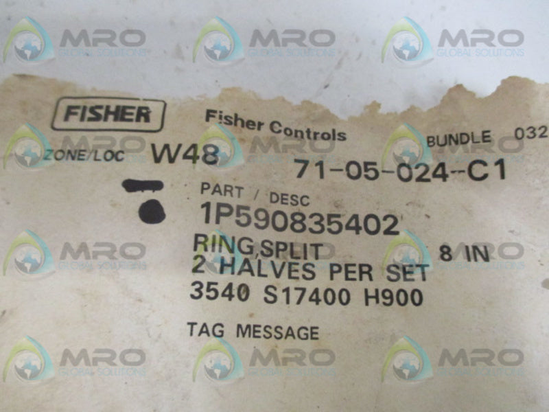 FISHER 1P590835402 SPLIT RING SET *NEW NO BOX*