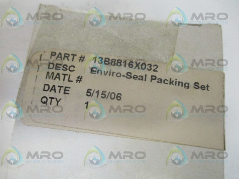 FISHER 138816X032 ENVIRO-SEAL PACKING SET NSMP