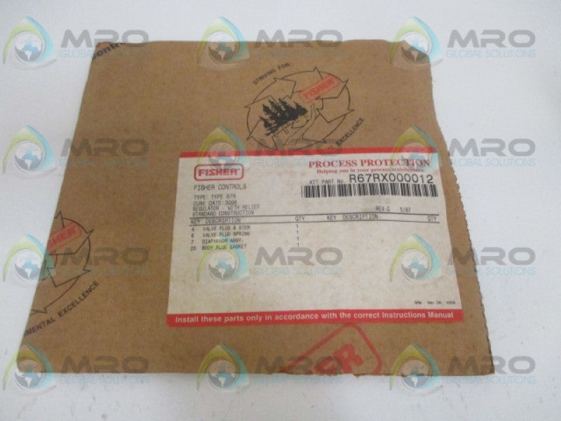 FISHER R67RX000012 REGULATOR REPAIR KIT *NEW IN ORIGINAL PACKAGE*