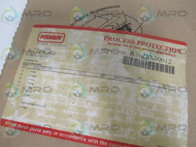 FISHER R3622X00012 CONVERTER REPAIR KIT NSMP