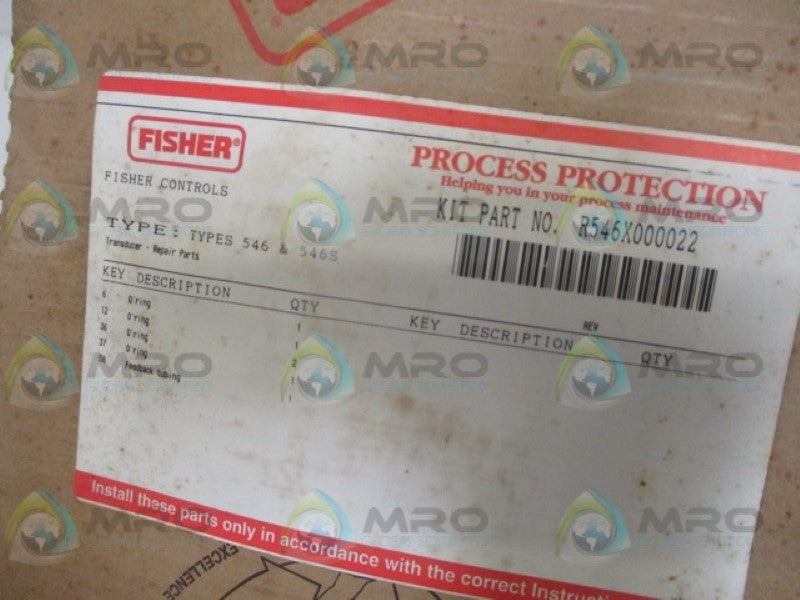 FISHER R546X000022 TRANSDUCER REPAIR KIT NSMP