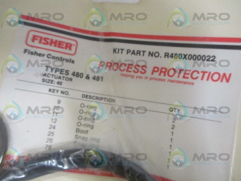 FISHER R480X000022 ACTUATOR REPAIR  KIT *NEW IN ORIGINAL PACKAGE*