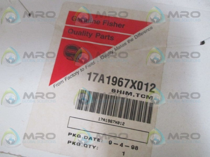 FISHER 17A1967X012 TCM SHIM  NSMP