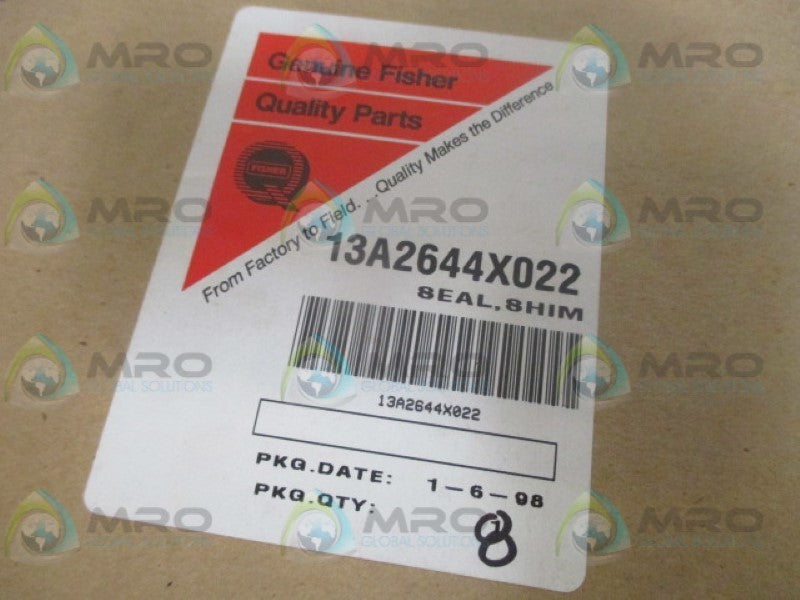 FISHER 13A2644X022 SHIM SEAL (PKG OF 8) NSMP