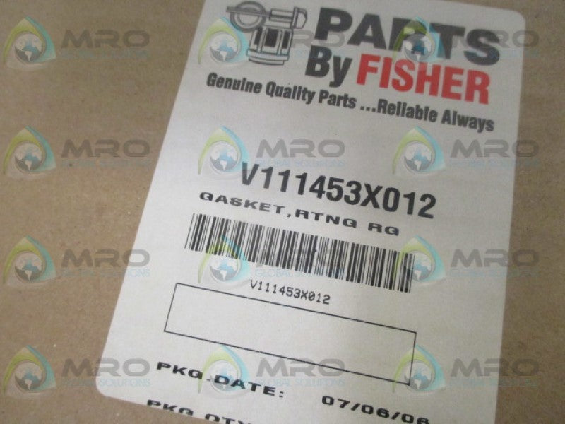 FISHER V111453X012 RETAINING RING GASKET NSMP