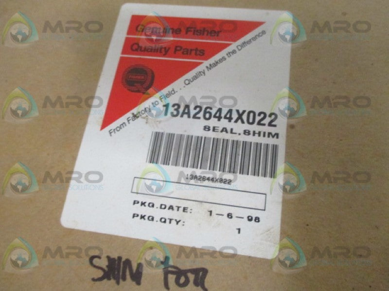 FISHER 13A2644X022 SHIM SEAL NSMP