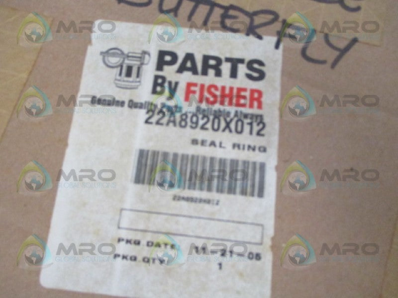 FISHER 22A8920X012 SEAL RING *NEW IN ORIGINAL PACKAGE*