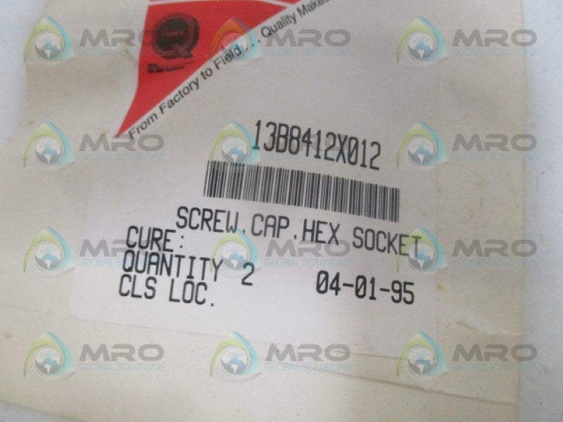 FISHER 13B8412X012 SCREW CAP SET  (PKG OF 2) *NEW IN ORIGINAL PACKAGE*