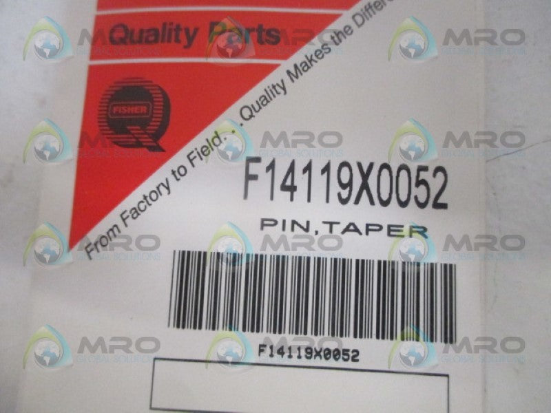 FISHER F14119X0052 TAPER PIN *NEW IN ORIGINAL PACKAGE*
